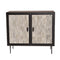 Libra Piaggio Bone Inlay Pin Striped Cabinet
